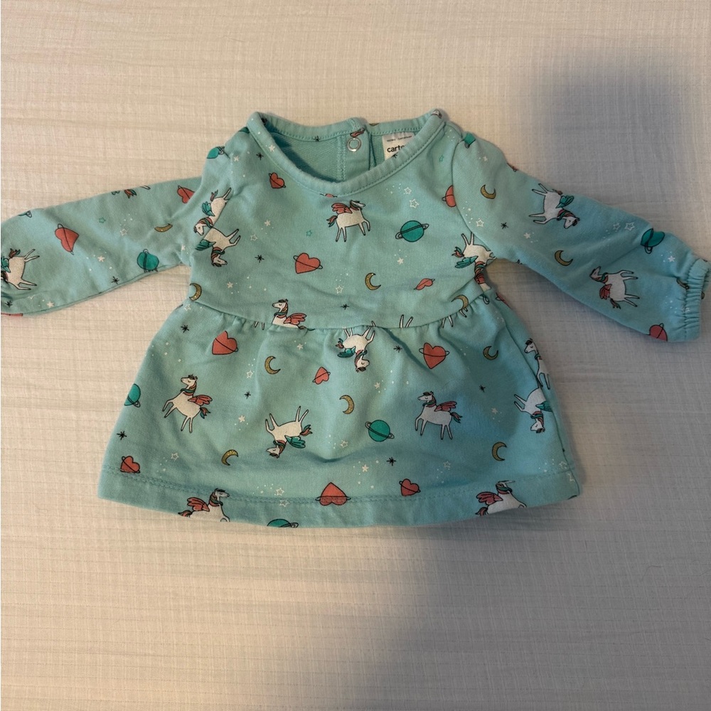 Unicorn Print Long Sleeve 3m